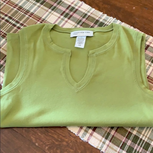 Jones New York Sleeveless Ribbed Top Small - Picture 2 of 3